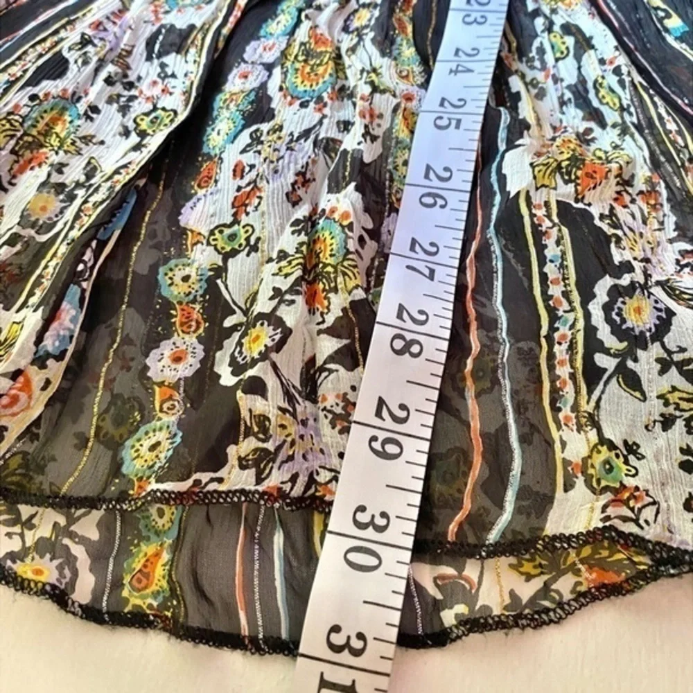 Free People Dance Magic Black Floral Printed Mini Dress - Picture 6 of 13